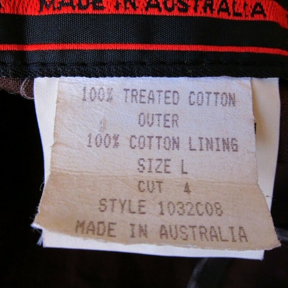 KAKADU TRADERS AUSTRALIA Ranch Duster Large Brown Oiled Cotton Canvas Coat - Picture 11 of 12